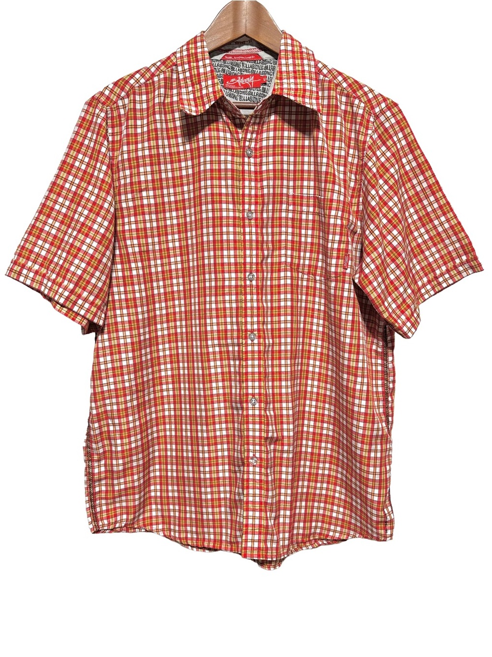 Y2K Billabong Plaid Shirt Mens L Skater Surf Indie Sleaze 2000s Streetwear